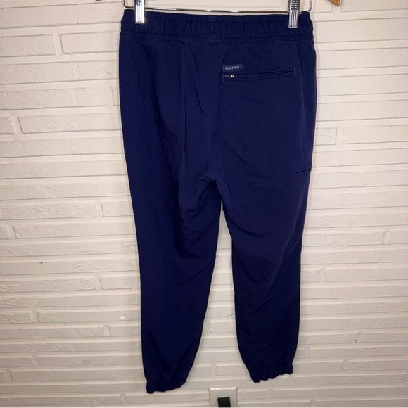 Jaanuu Navy Blue Jogger Scrub Bottoms, Women’s Size Small Petite - Picture 3 of 6